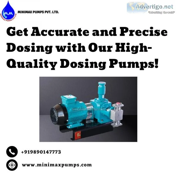 Get accurate and precise dosing with our high-quality dosing pum
