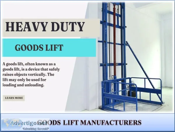 Goods lift manufacturers in chennai