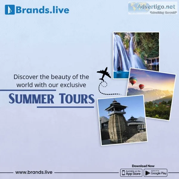 Tours and travels marketing images with your business logo