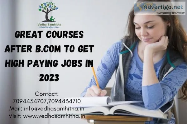Great courses after bcom to get high-paying jobs in 2023