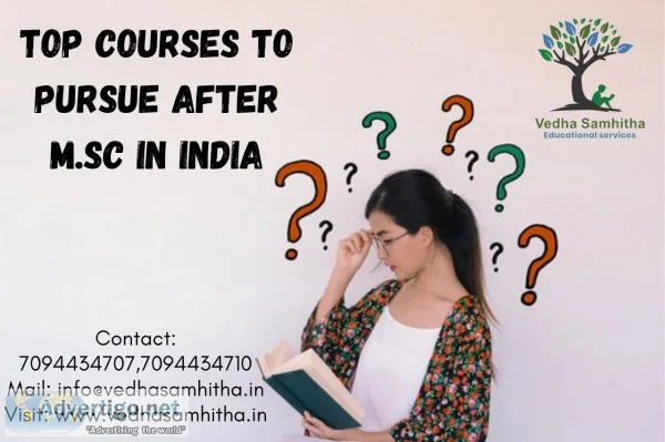 Top courses to pursue after msc in india
