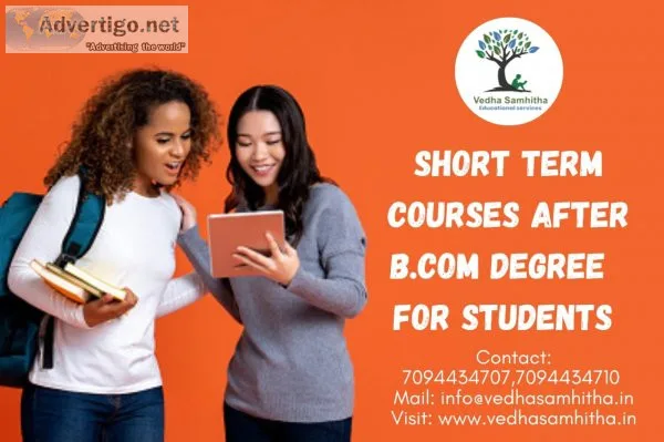 Short term courses after bcom degree for students
