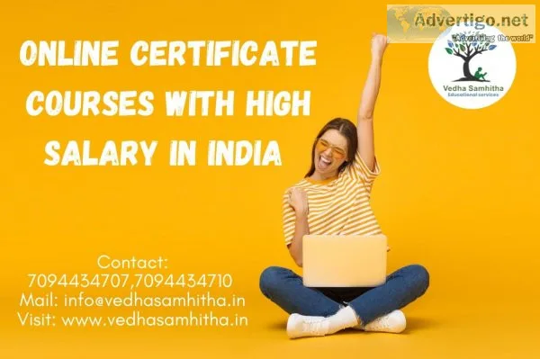Online certificate courses with high salary in india
