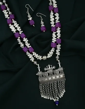 Browse wide range of oxidised earrings online at best price by a