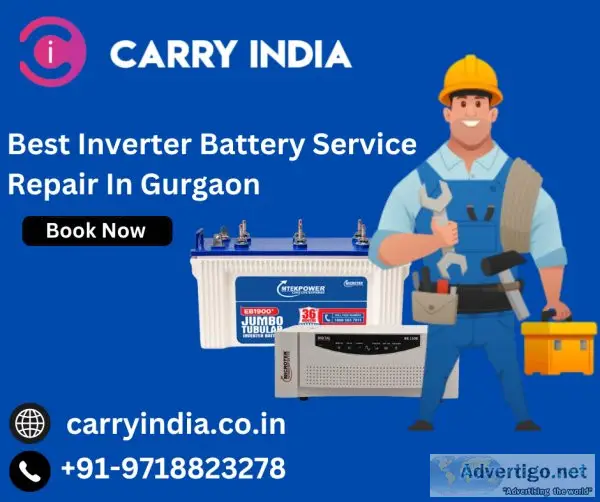 Get best inverter battery service repair in gurgaon | carry indi