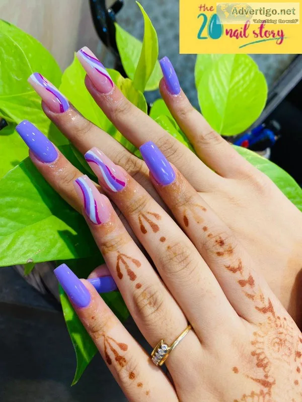 Elevate your look with our glamorous nail extension in kolkata