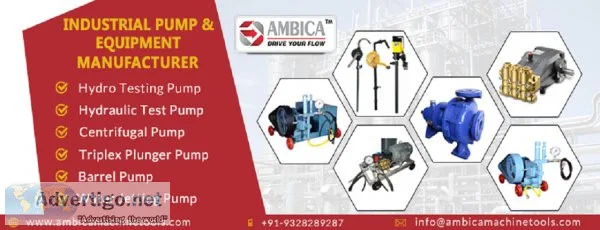 Industrial pump manufacturer