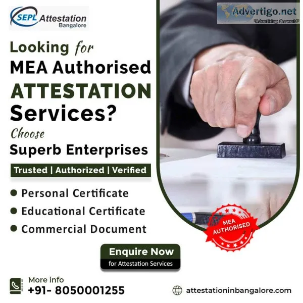 Mea apostille services in bangalore