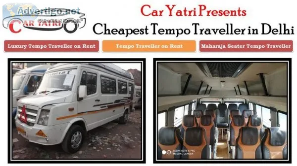 Tempo traveller on rent