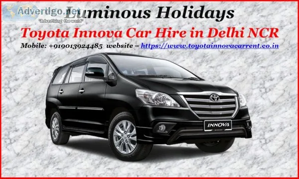 Innova on rent in delhi with driver