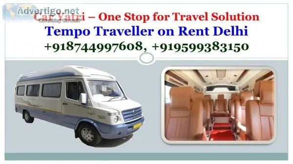 Tempo traveller on rent