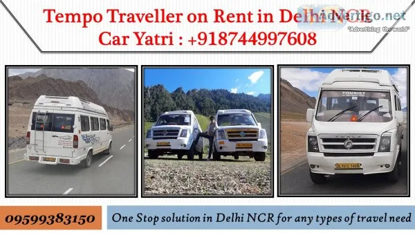 Best tempo traveller on hire in delhi