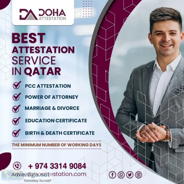 Efficient indian embassy attestation in qatar by doha attestatio