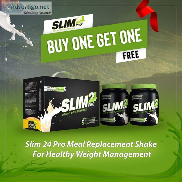 Get slim body with best meal replacement shake slim 24 pro