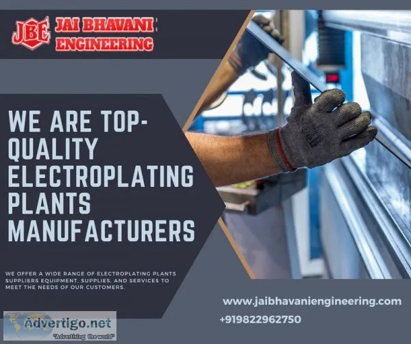 We are top-quality electroplating plants manufacturers