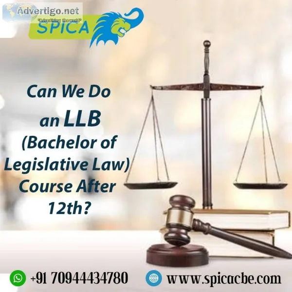Can we do an llb (bachelor of legislative law) course after 12th