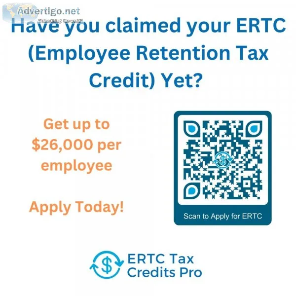 Claim your ertc refund - up to $26k per employee ? apply for fre