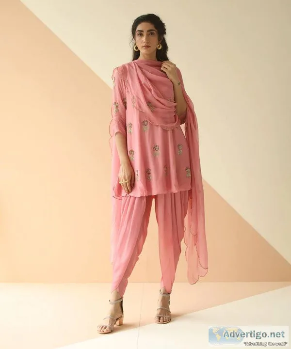 Shop now for designer dhoti sets for women at mirraw luxe