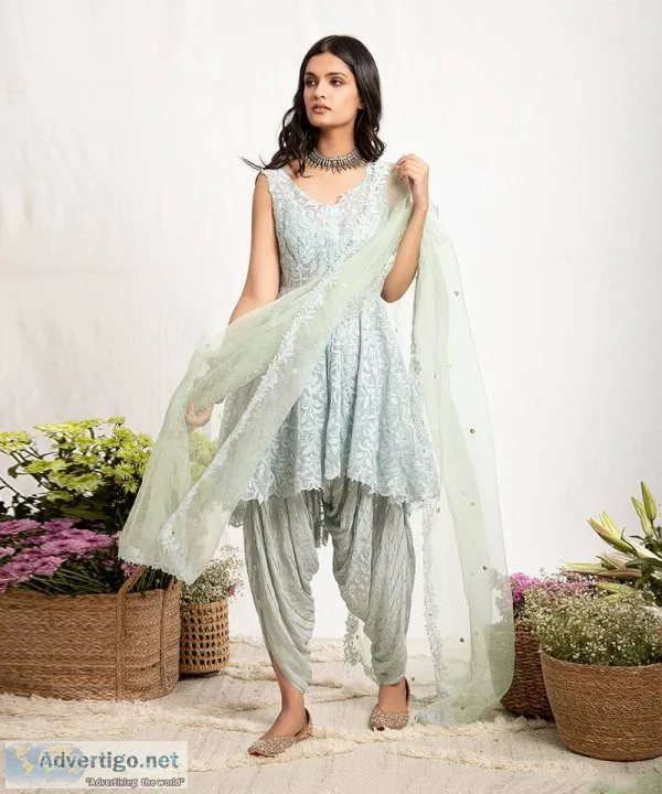 Shop now for designer dhoti sets for women at mirraw luxe