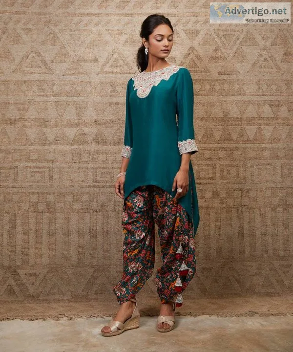 Shop now for designer dhoti sets for women at mirraw luxe