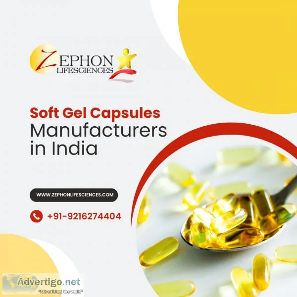 Softgel capsules manufacturers in india | zephon lifesciences