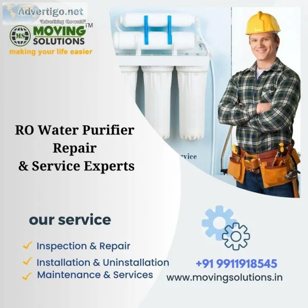 Top ro water purifier repair & service experts by moving solutio