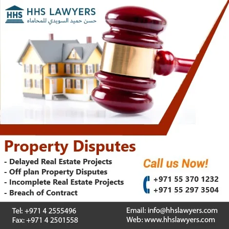 Call us +97142555496 for real estate & property disputes in uae