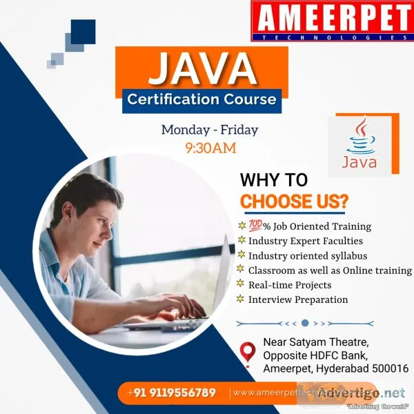 Java full stack training in hyderabad