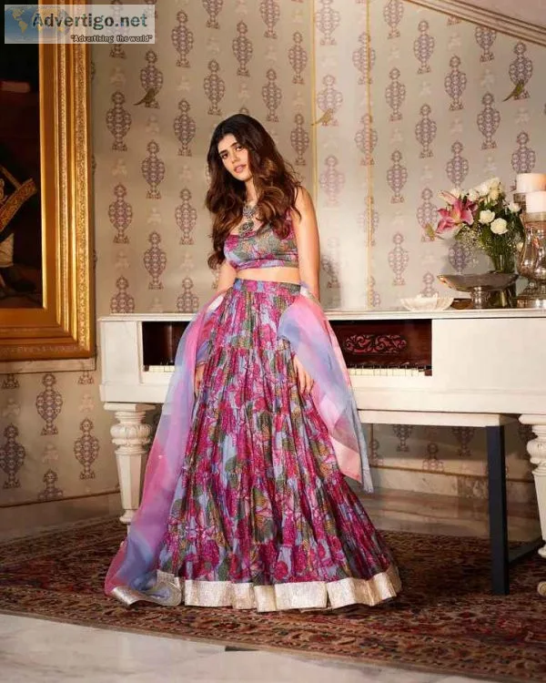 Buy celebrity approved hand block print lehenga online