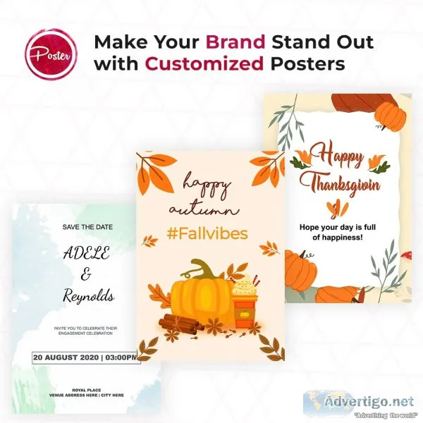 Design professional-quality posters with poster app lab