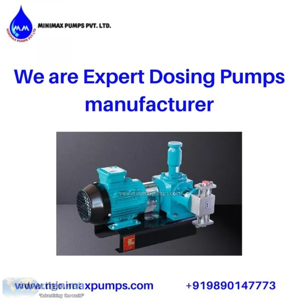 We are expert dosing pumps manufacturer
