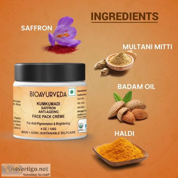 Reveal radiant skin with kumkumadi face cream: your secret to ag
