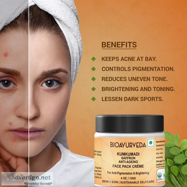 Reveal radiant skin with kumkumadi face cream: your secret to ag