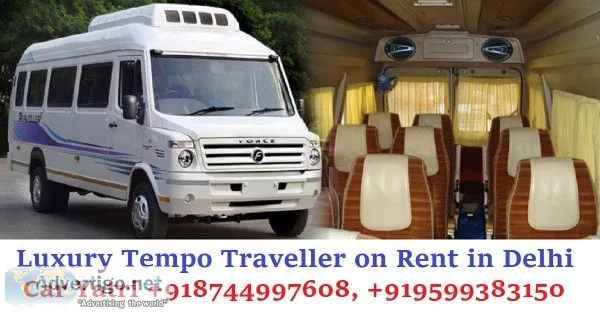 Maharaja seater tempo traveller hire in delhi