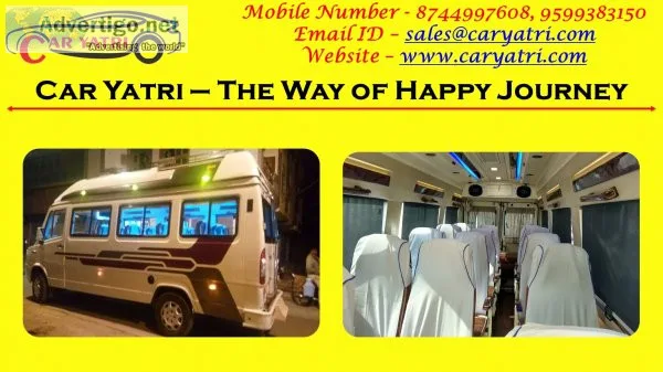 Luxury tempo traveller hire in delhi