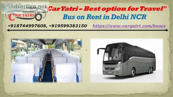 Volvo bus hire in delhi