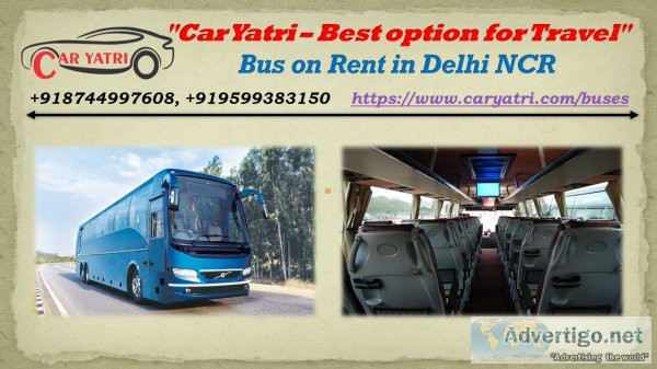 Volvo bus hire in delhi