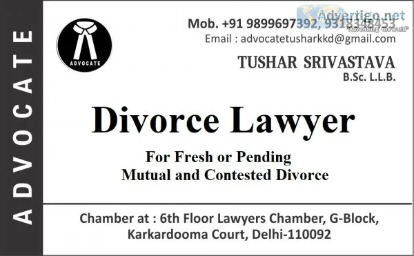 Best divorce lawyer in delhi l advocate tushar srivastava