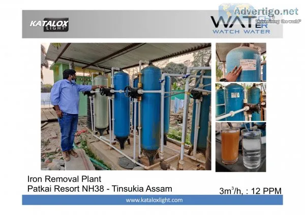 Iron removal water treatment plant