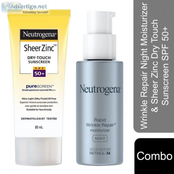 Neutrogena rapid wrinkle repair night moisturizer, 29ml & sheer 