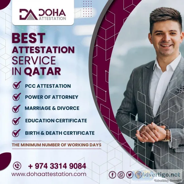 Seamless degree certificate attestation in qatar with doha attes