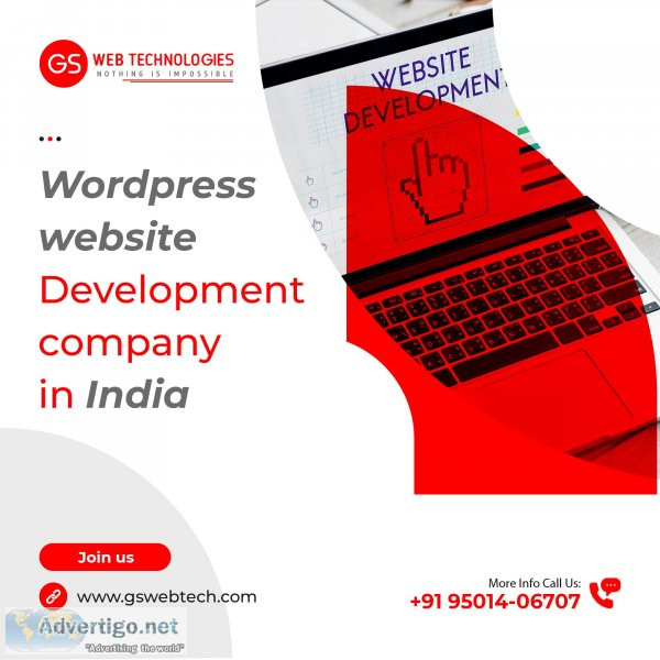Wordpress website development company in india