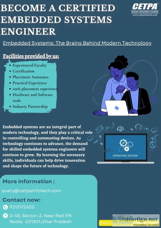Become a certified embedded systems engineer | cetpa infotech
