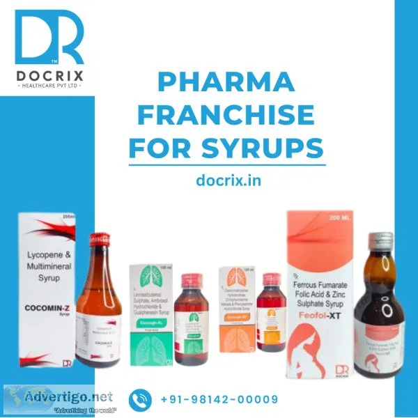 Pharma franchise for syrups