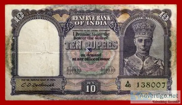 Bank note of british indian period