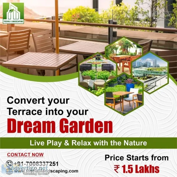 Terrace garden service in bhubaneswar - toshali landscaping