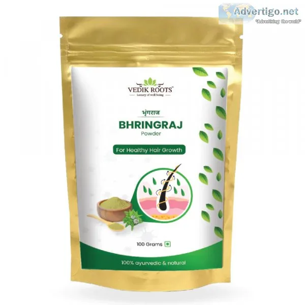 100% pure bhringraj powder for hair growth and scalp health ? ay