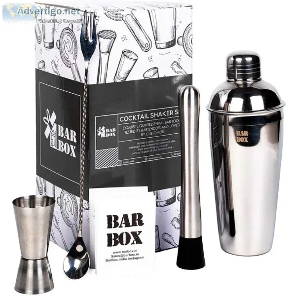 Bar box - cocktail shaker set