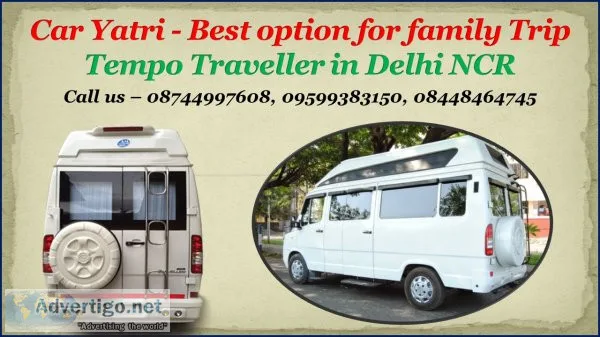 Tempo traveller on rent in noida