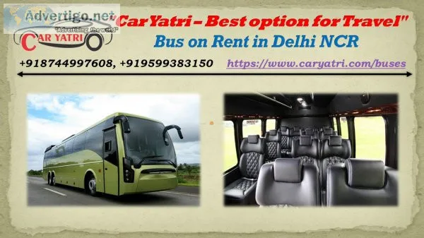 Volvo bus on rent in delhi